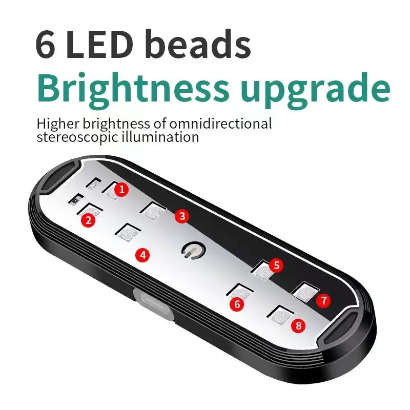 LED Car Door Welcome Lights | Magnetic 7-Color USB-C Rechargeable