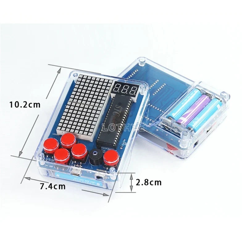 DIY Retro Pixel Game Console Soldering Kit – Snake & Racing