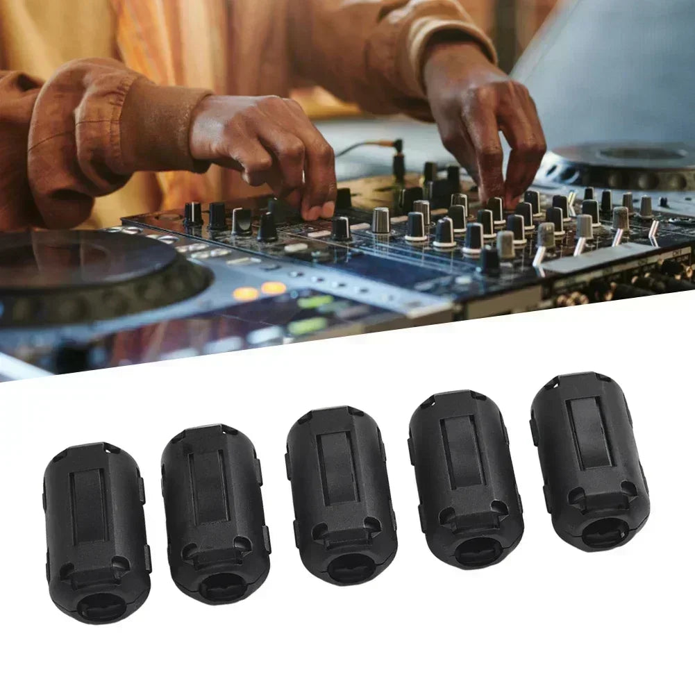 5-Pack Clip-On Ferrite Bead RFI Noise Filter – USB & Cables