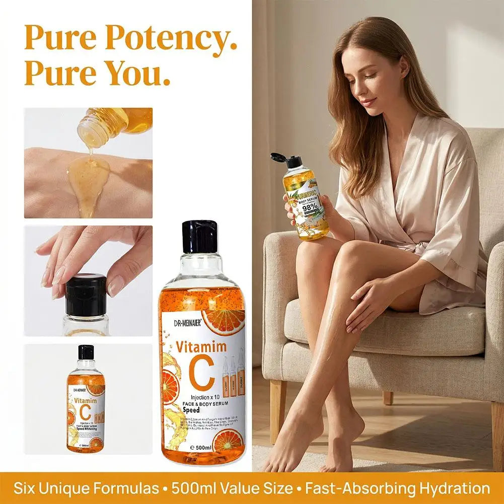 Vitamin C AHA Arbutin Cherry Honey Turmeric Face Serum Spots Eraser