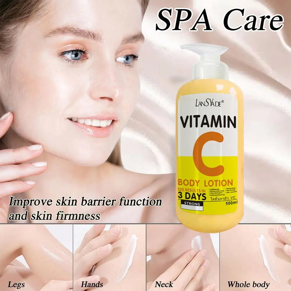 Vitamin C Body Cream Whitening Hydroxy Acids VE Remove Acne Marks