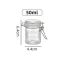 50 Glass Bottle Sealed Storage Jar Buckle Airtight Locking Lid Big
