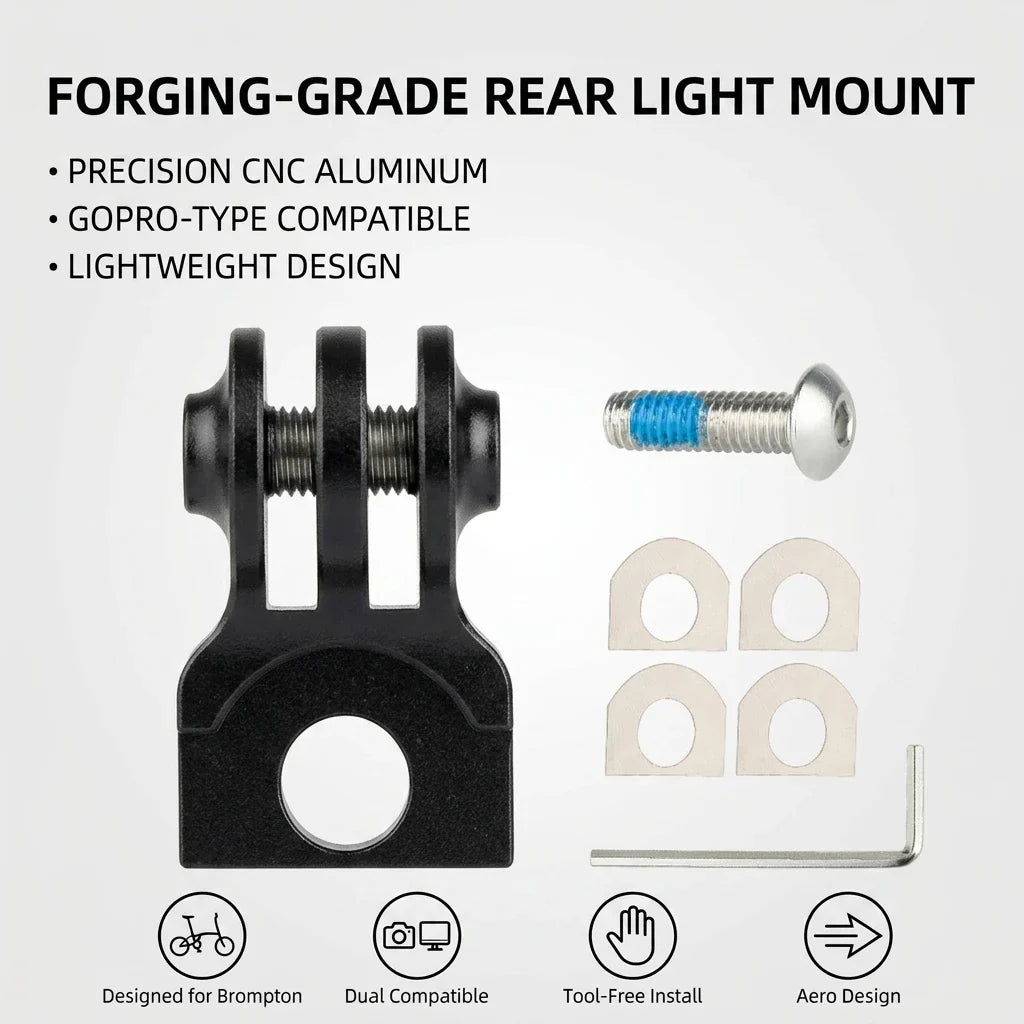 Brompton Folding Bike Seatpost Mount for GoPro & Garmin
