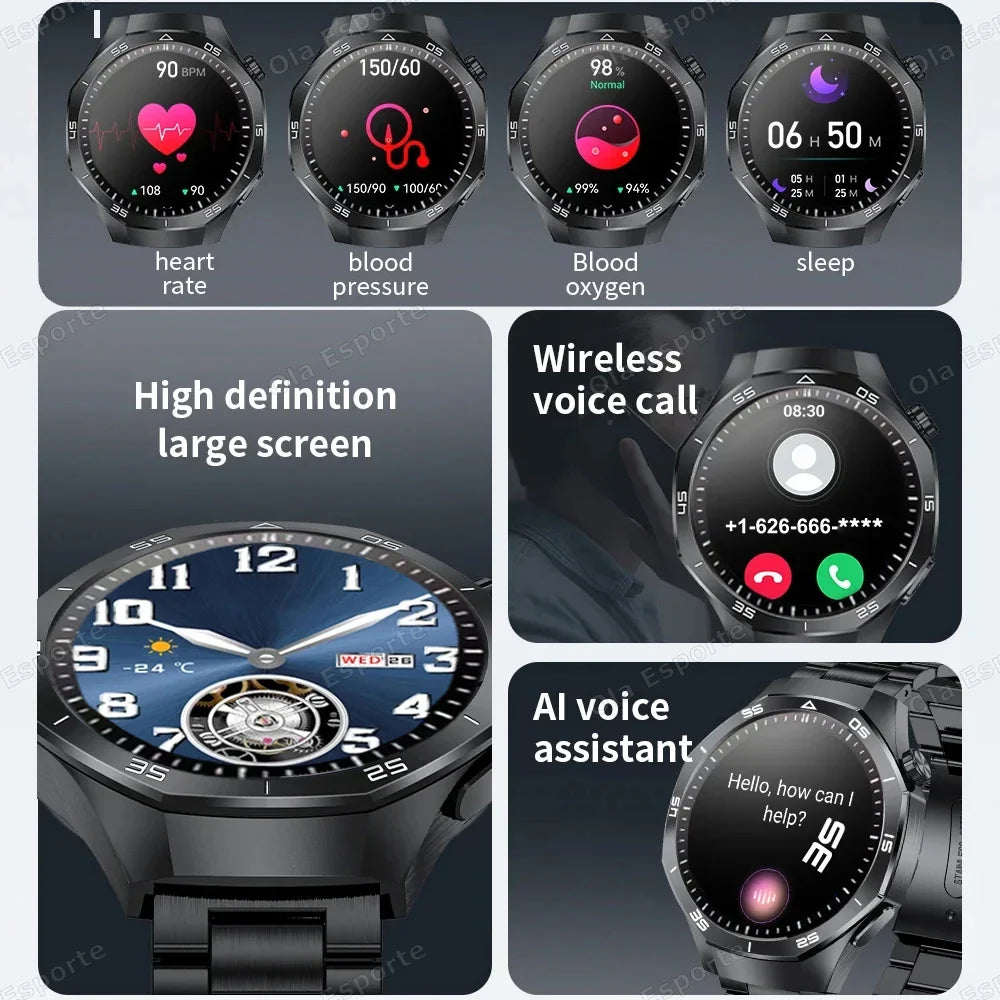 Smart Watch Men Women Health Monitoring ECG Blood Oxygen Sleep