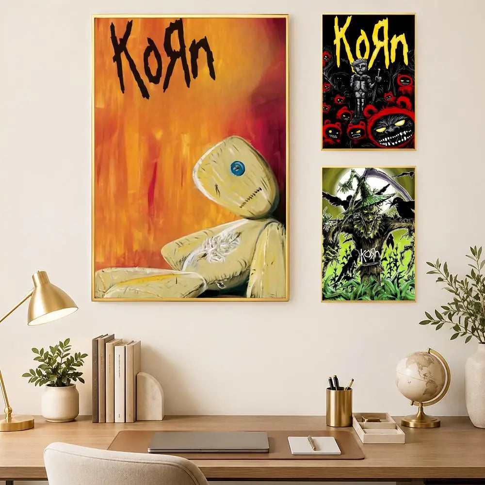 Korn Band Self-Stick HD Waterproof Wall Art Poster