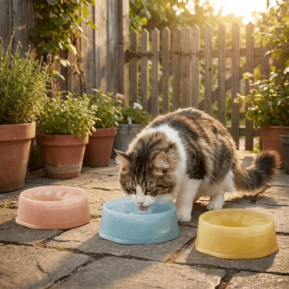Floating Pet Water Bowl 1600ml – Spill-Proof Anti-Splash