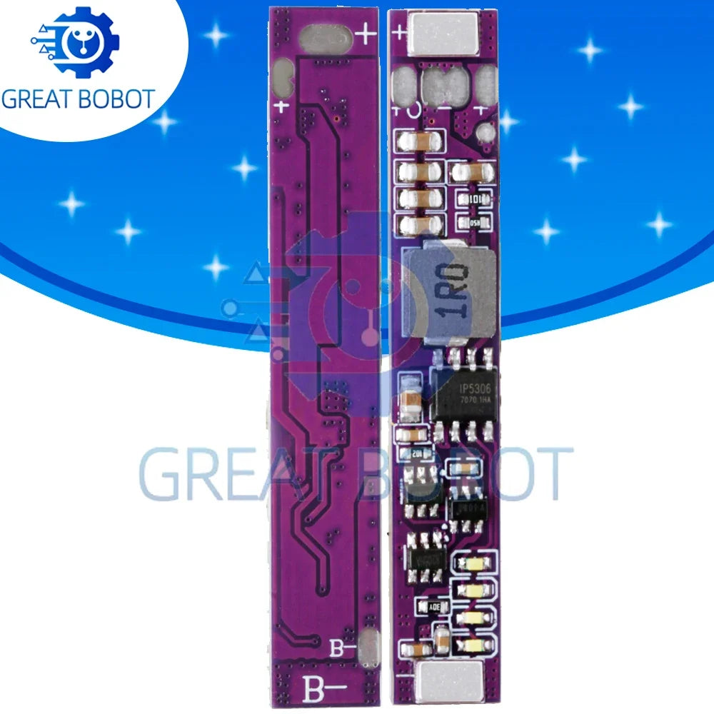 Mini 5V 2A 18650 Lithium Battery Charging Boost Module (1-2PCS)