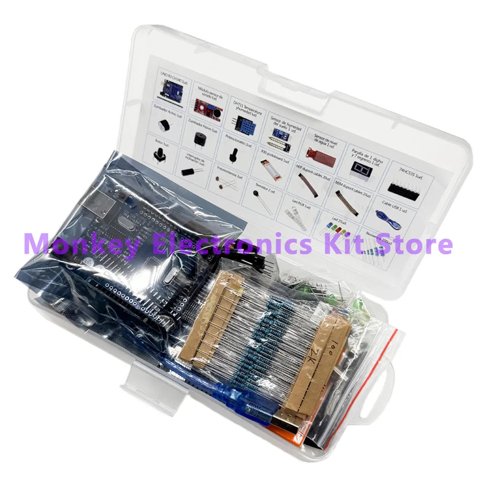 Arduino R3 Starter Kit – 830 Breadboard, LEDs & Resistors