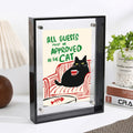 Acrylic Black Cat Picture Frame | Square & Rectangle Wall Décor