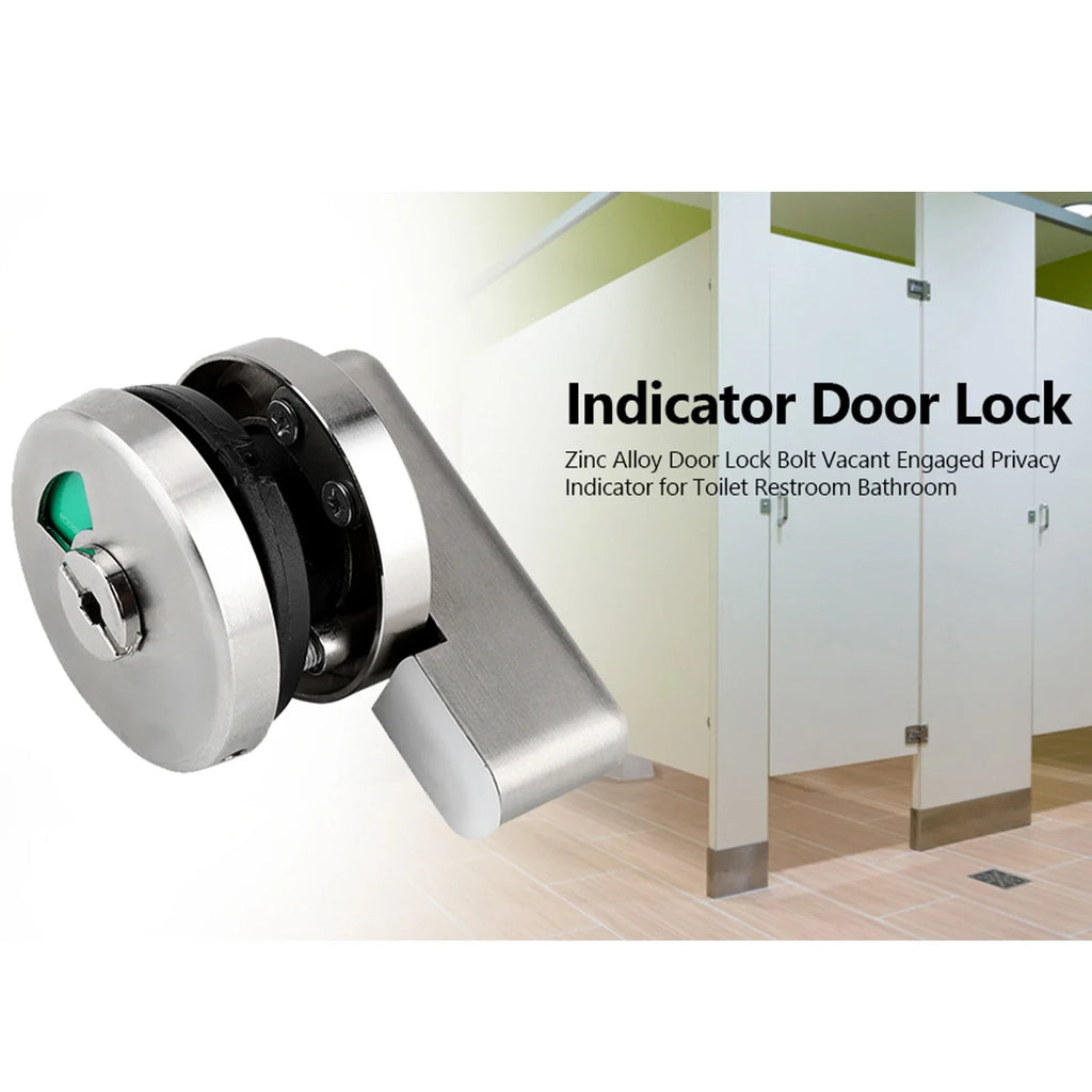 Door Indicator Lock Zinc Alloy Vacant Engaged Toilet Restroom Bathroom