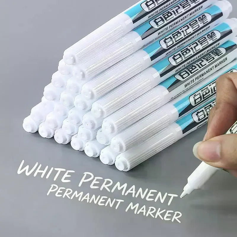 Waterproof Long Needle Marker Pen – White DIY Marking Tool