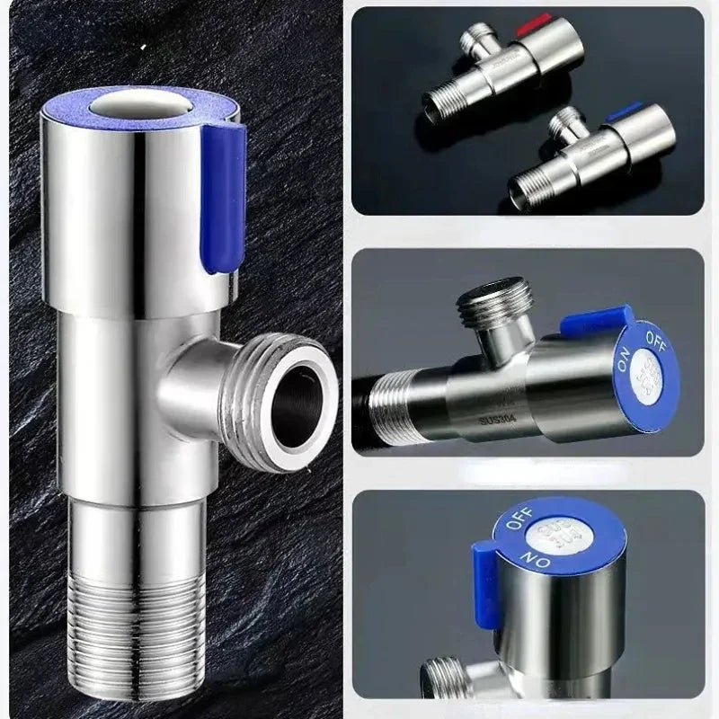 Stainless Steel Hot & Cold Angle Valve | Triangle Stop Valve