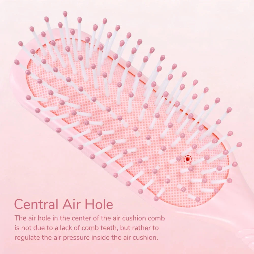 Sakura Pink Hair Brush Set – Round, Spiral & Paddle Brush