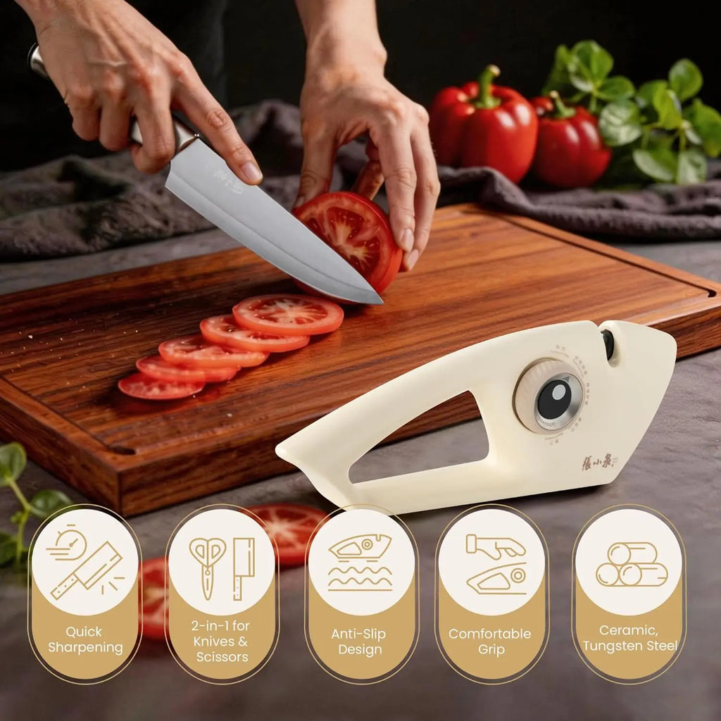 5-in-1 Knife Sharpener – Tungsten, Diamond & Ceramic 5-Stage