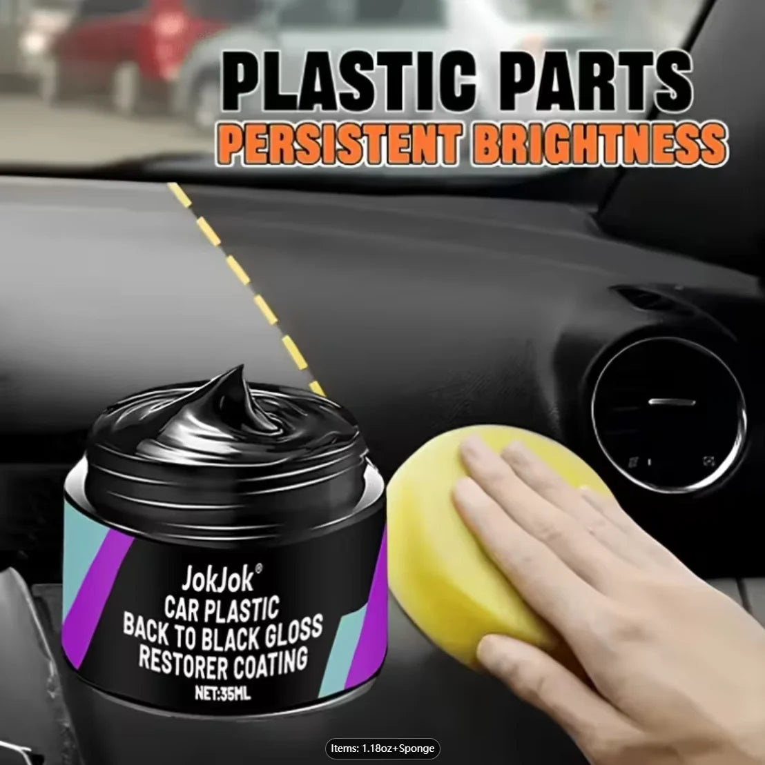 Car Interior Restoration Paste – Plastic & Rubber Polish Wax
