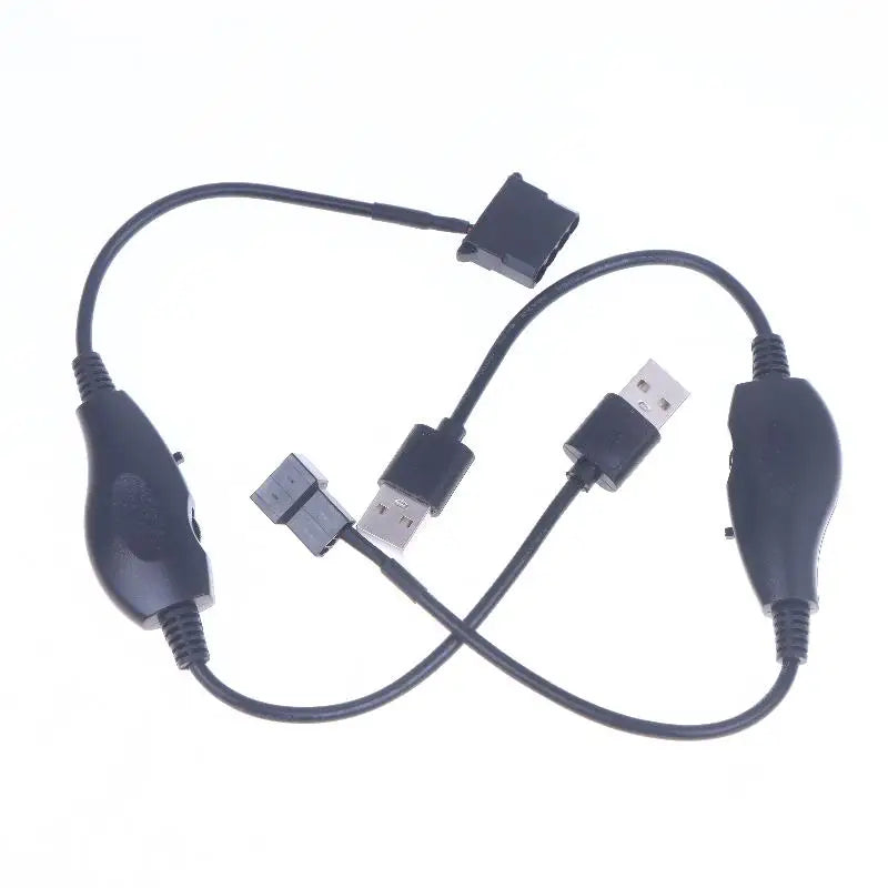USB to 4-Pin PWM Fan Adapter Cable – 5V to 12V Boost