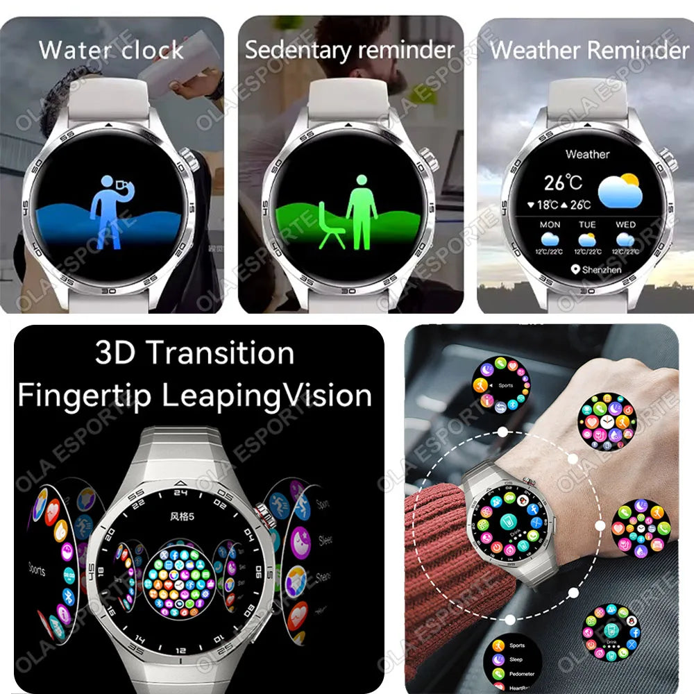 2026 Watch 5 GPS Smart 1 53'' AMOLED Screen Heart Rate Monitor Sports