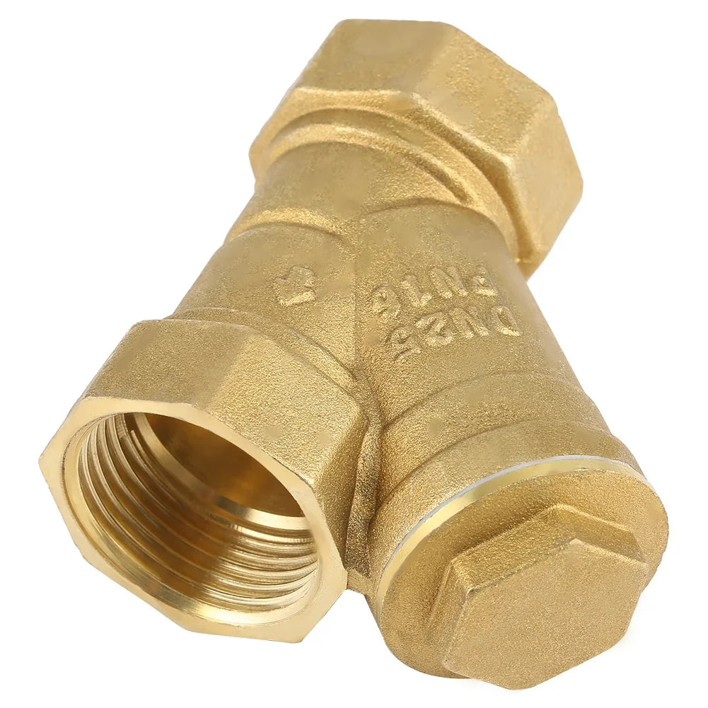 Brass Strainer Filter Valve Connector Durability Female Thread Oil