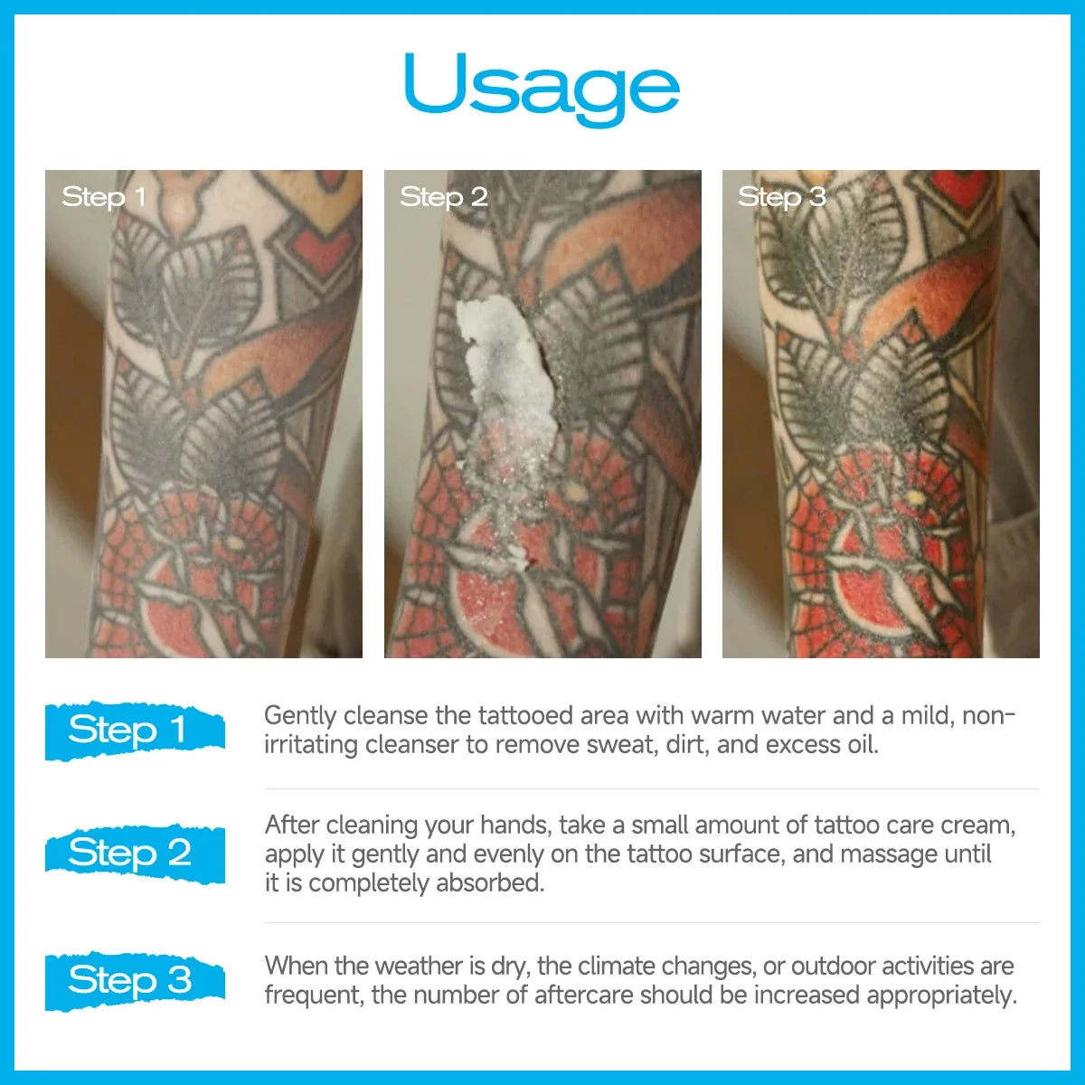 Tattoo Balm Cream – Moisturizing, Color-Brightening & Nourishing