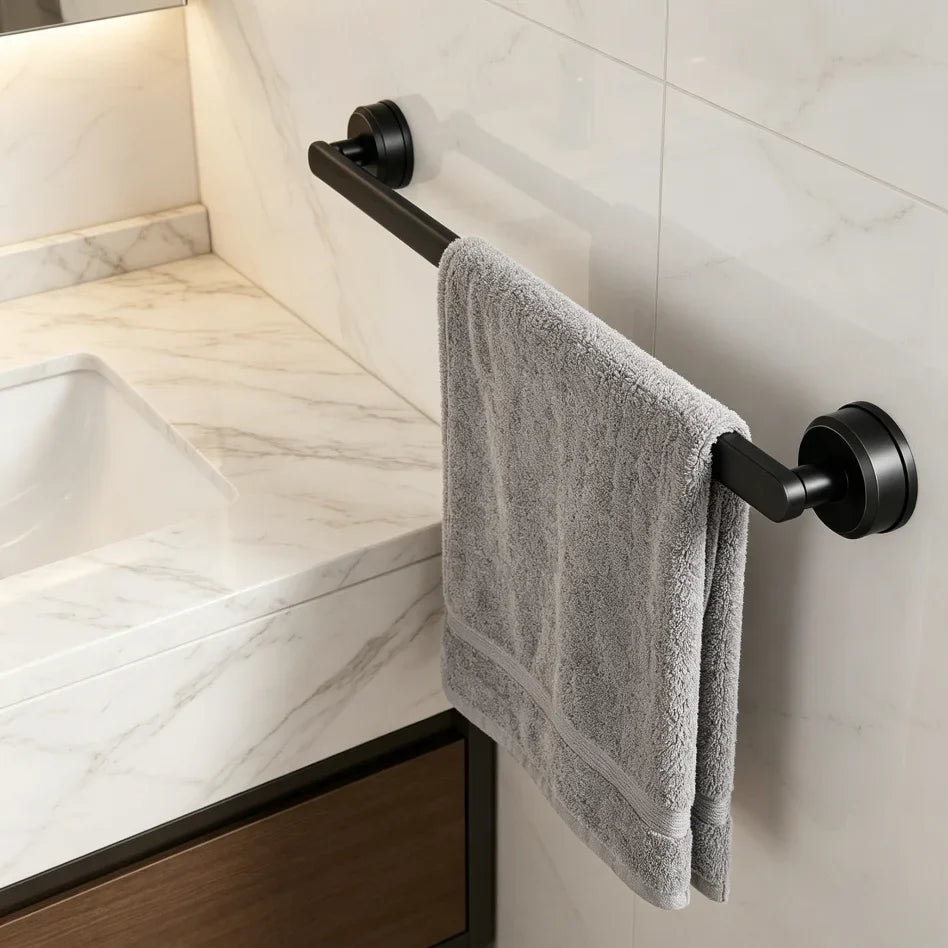 Suction Cup Towel Bar Rack 70cm – No-Drill Bathroom Mount