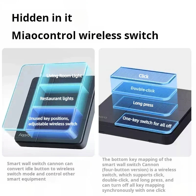 Aqara Smart Wall Switch Z1 More Control Zigbee 3 0 Compatible Single