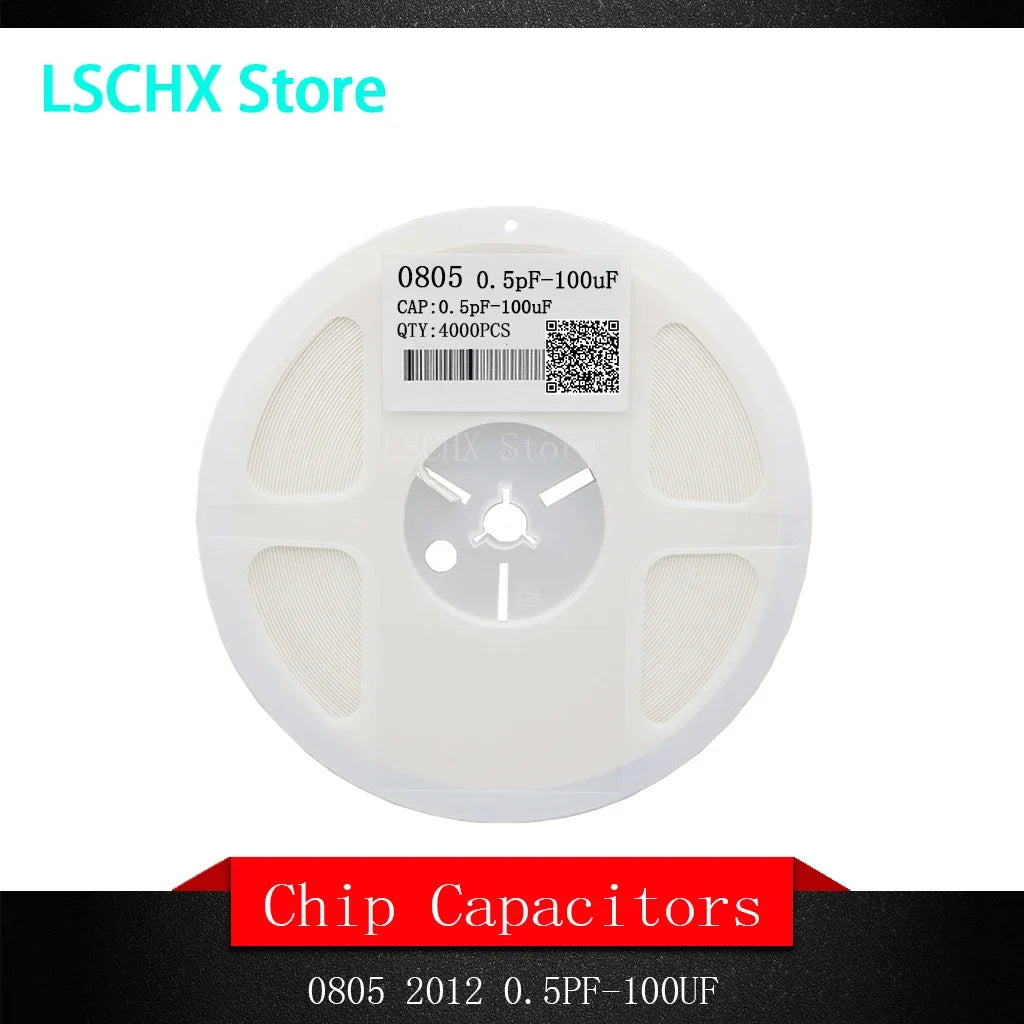 0805 SMD Ceramic Capacitor Reel – 0.5pF to 47uF MLCC