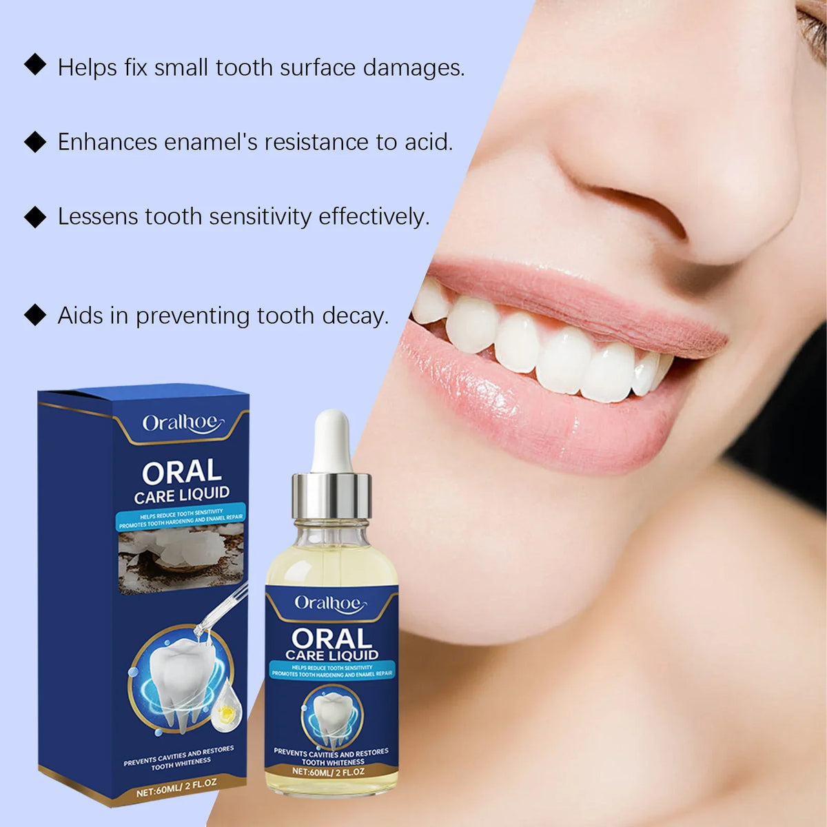 Dental Repair Drops Fix Small Tooth Surface Damages Anti Sensitivity