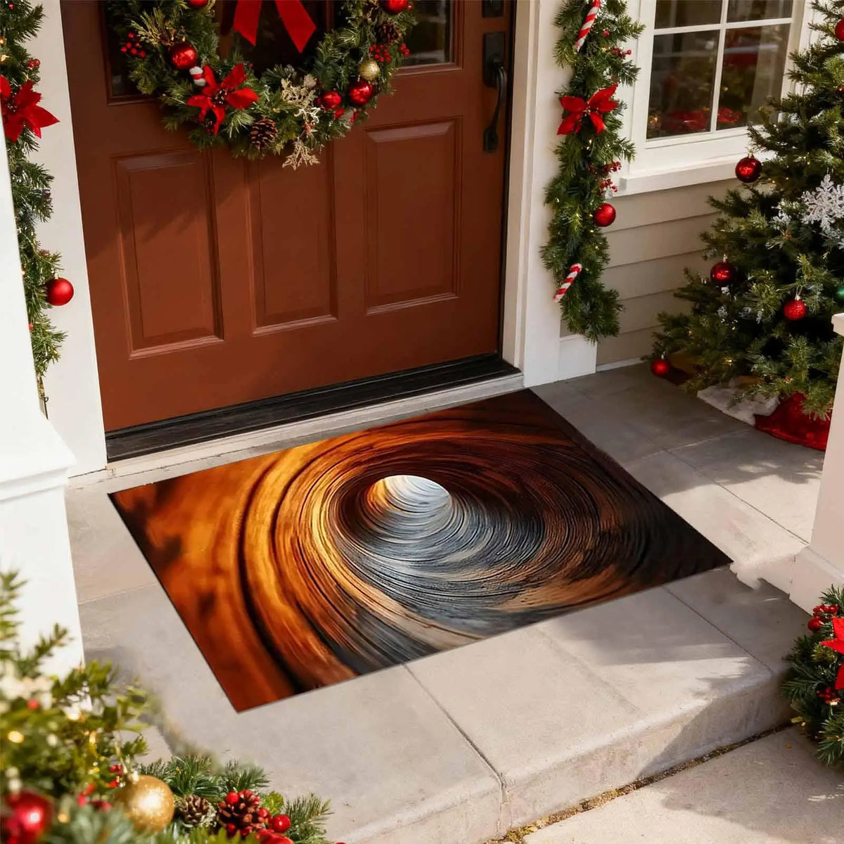 3D Optical Illusion Non-Slip Area Rug – Absorbent 50×80cm