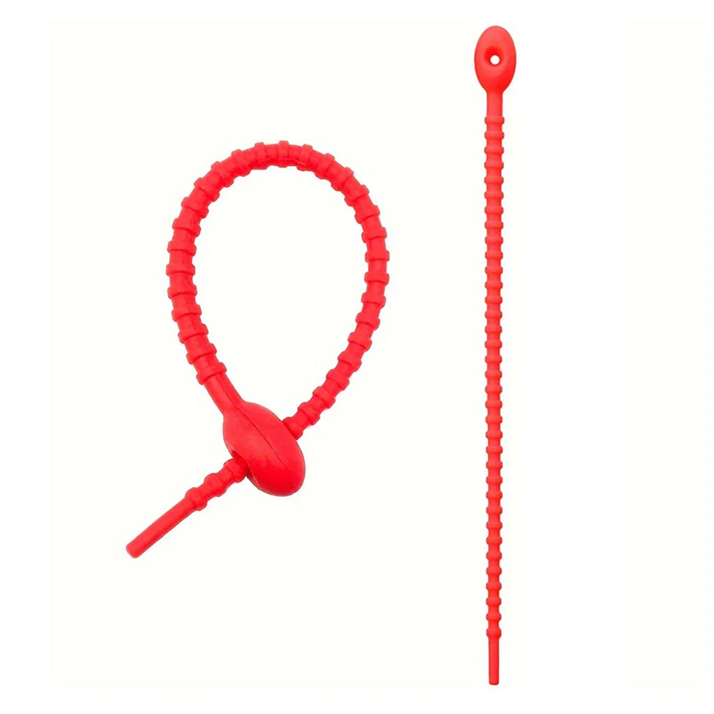 Silicone Reusable Cable Ties | Colorful Cable Management Organizer