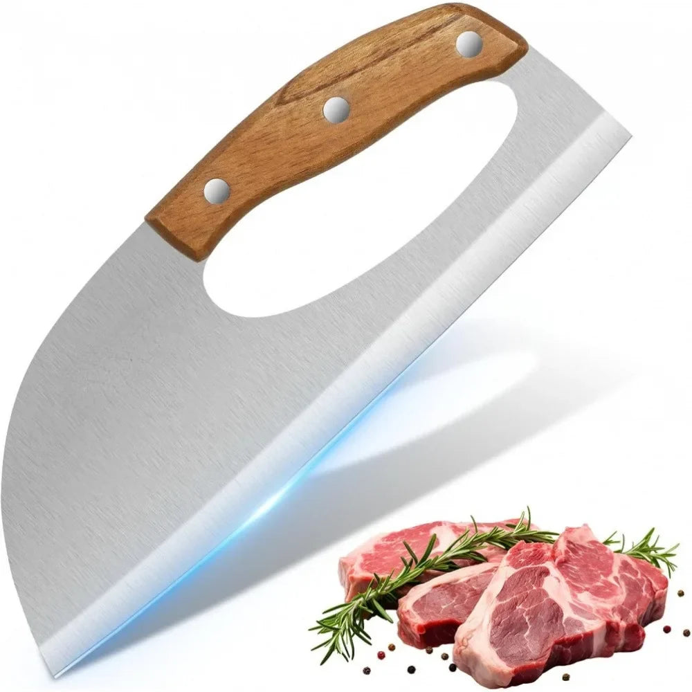 PLYS Meat Cleaver Knife – Sharp Stainless Steel Chef Cleaver