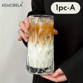 KEMORELA 500ml Diamond Glass Cup – Coffee, Whisky & Drinks