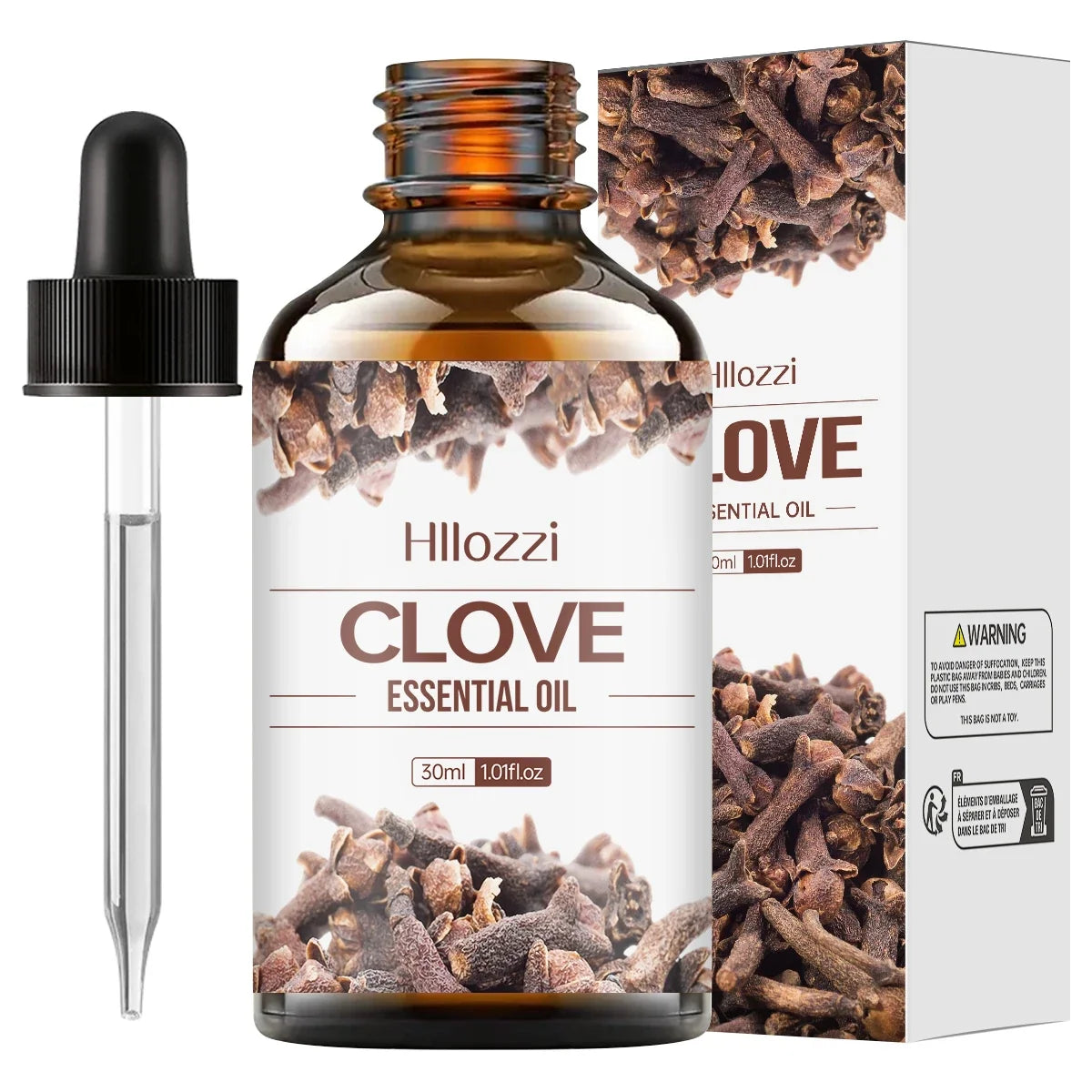 Hllozzi 30ml Pure Clove Essential Oil – Diffuser & Massage