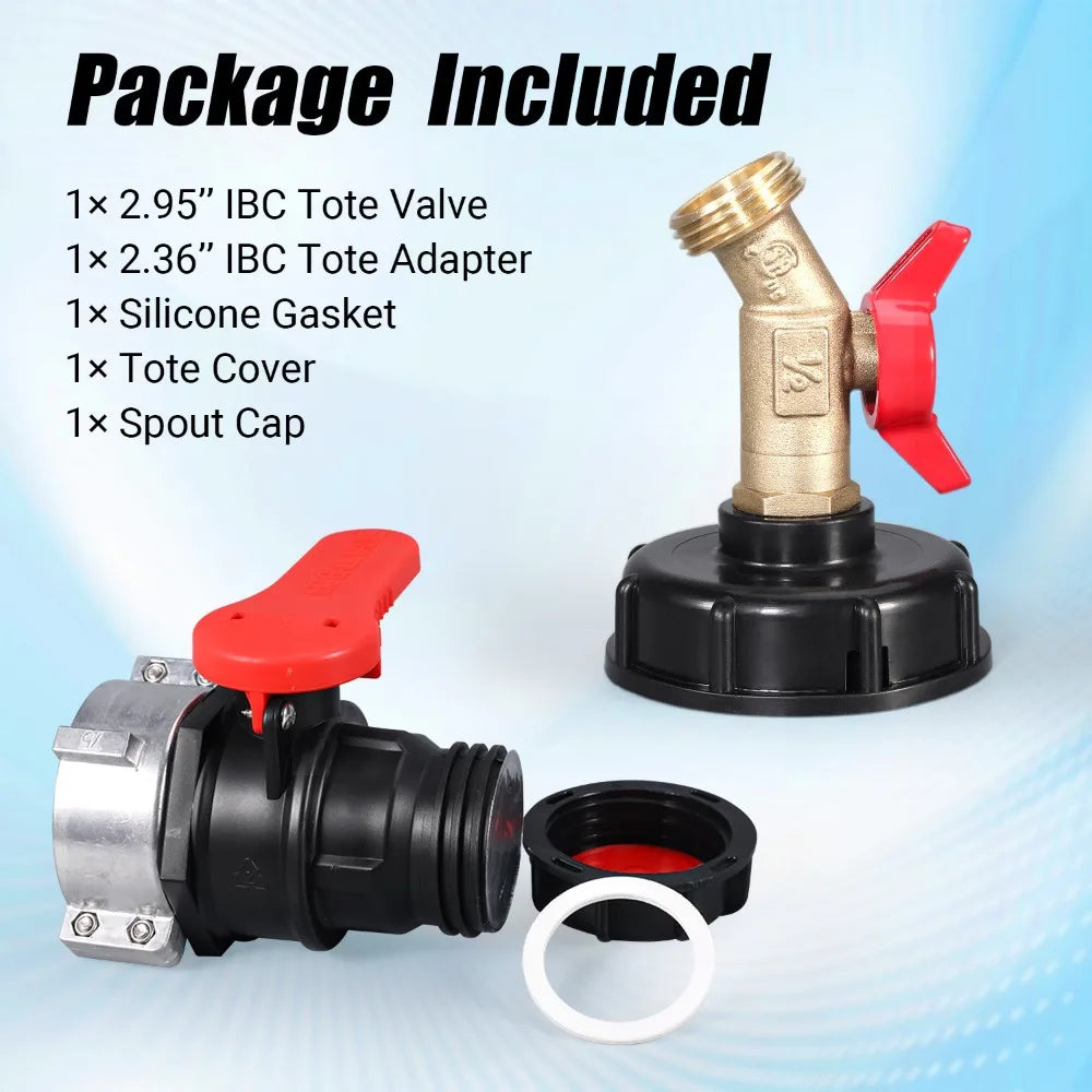 IBC Tote Adapter 75mm Coarse Thread DN50 Valve | CE Certified