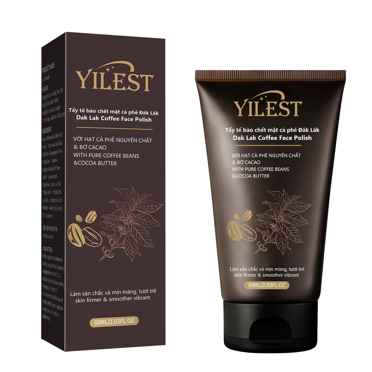 2-in-1 Coffee Face & Body Scrub 60g | Brightening Exfoliant