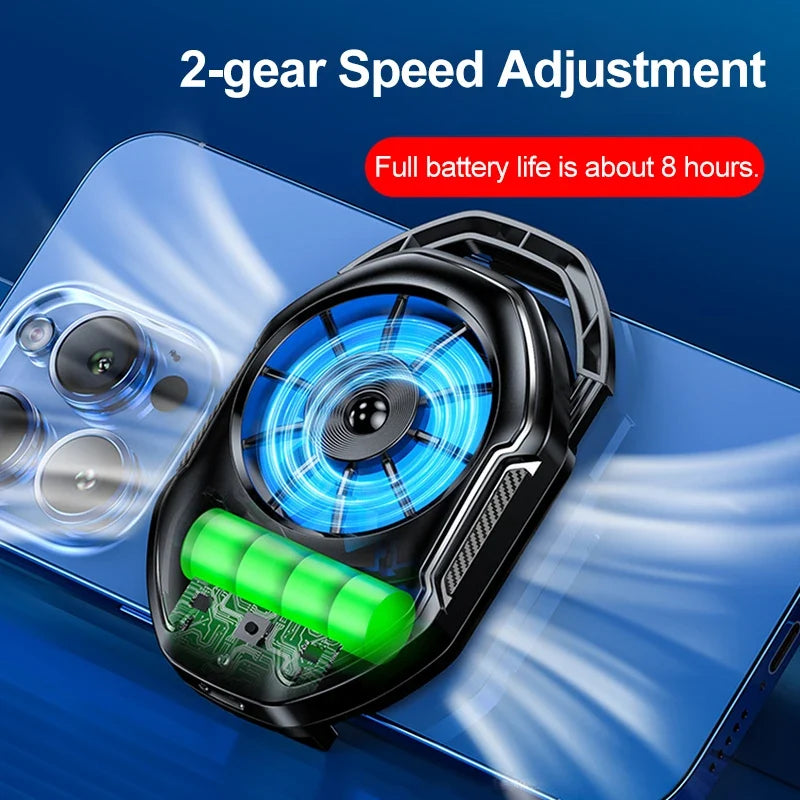 Cooler Cell Phone Fan Gaming Mobile Rechargeable Portable Cooling