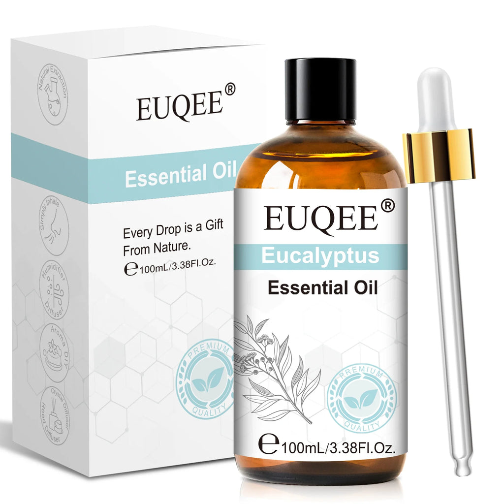 EUQEE 100ml Essential Oils – Lavender, Vanilla, Lemon & Cinnamon