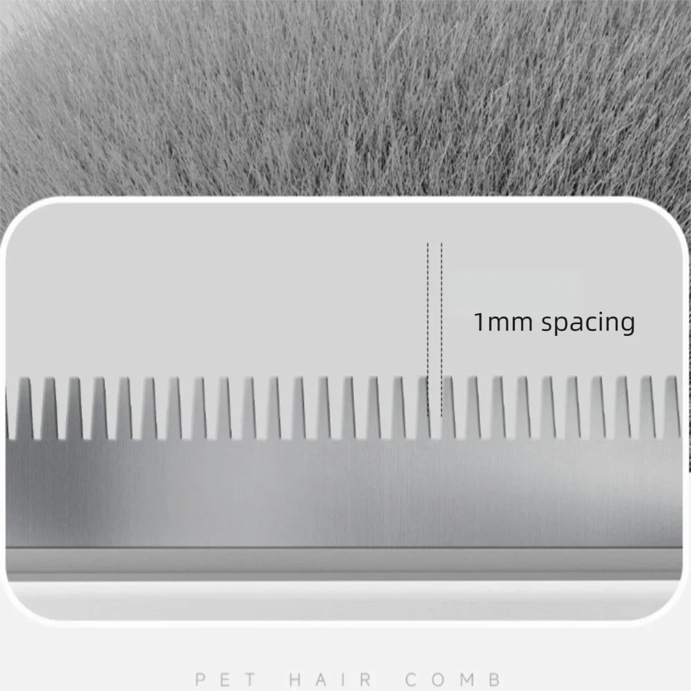 Anti-Knot Pet Grooming Comb | Fine Tooth Cat & Dog Detangler