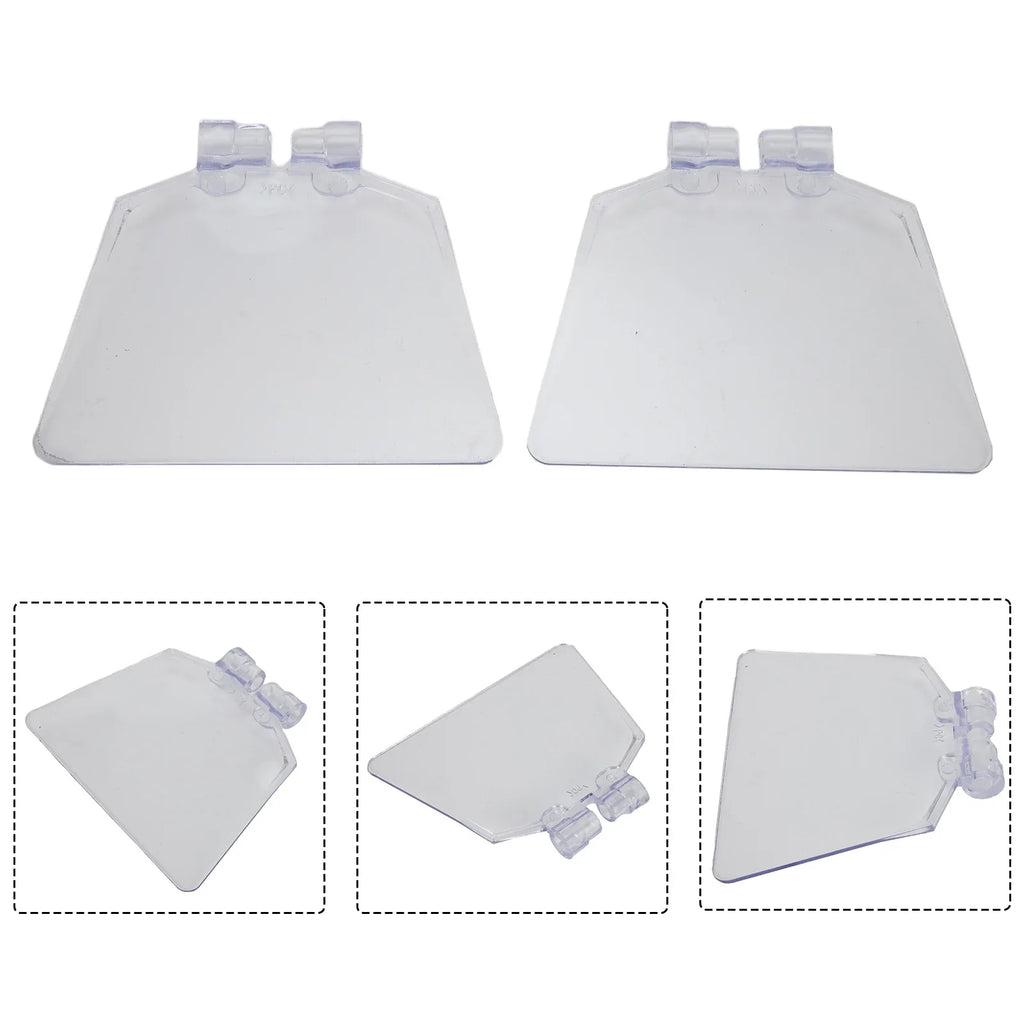 2-Pack Bench Grinder Eye Guards – Clear ABS Safety Shields