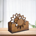 Wooden Sunflower Napkin Holder | Farmhouse Kitchen Decor