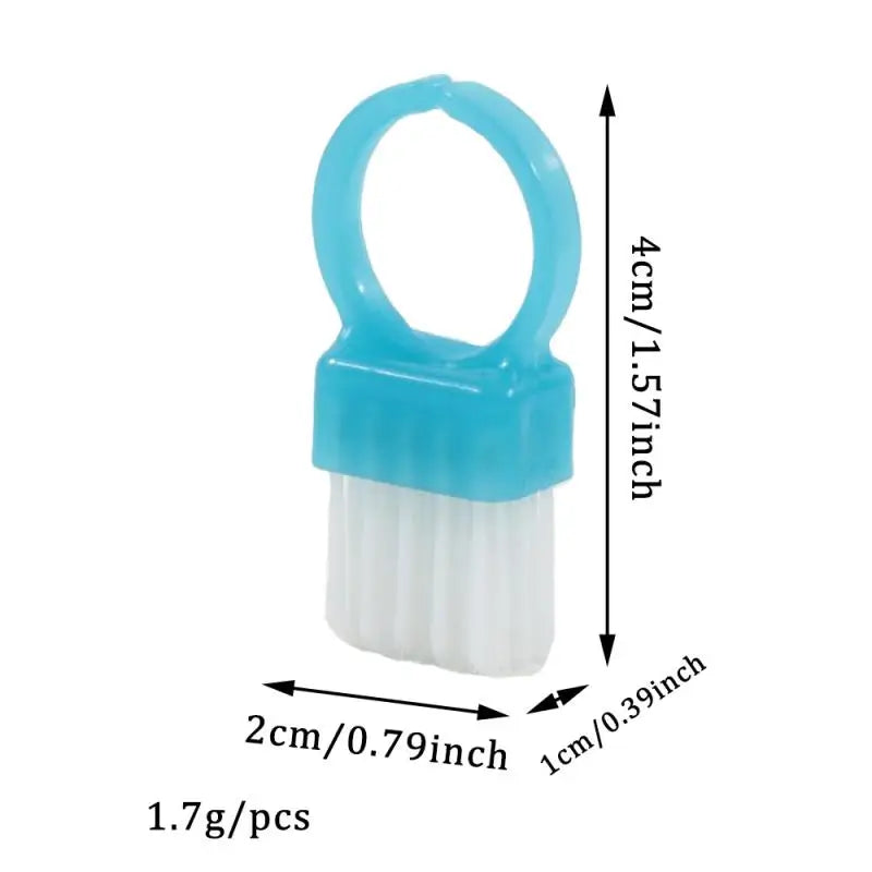 10-Pack Mini Ring Nail Dust Cleaning Brush – Manicure Tool