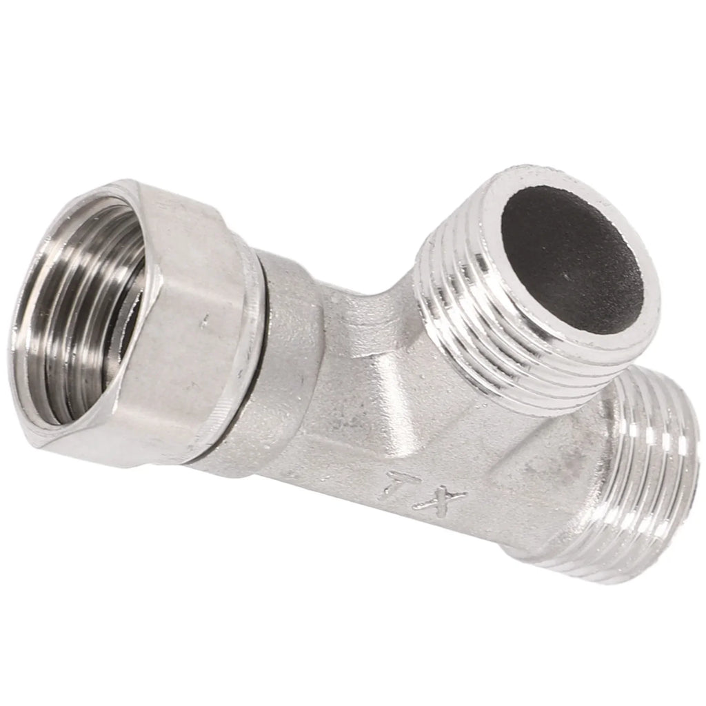 G1 2 T-adapter 3 Ways Valve Toilet Diverter Stainless Steel Bidet