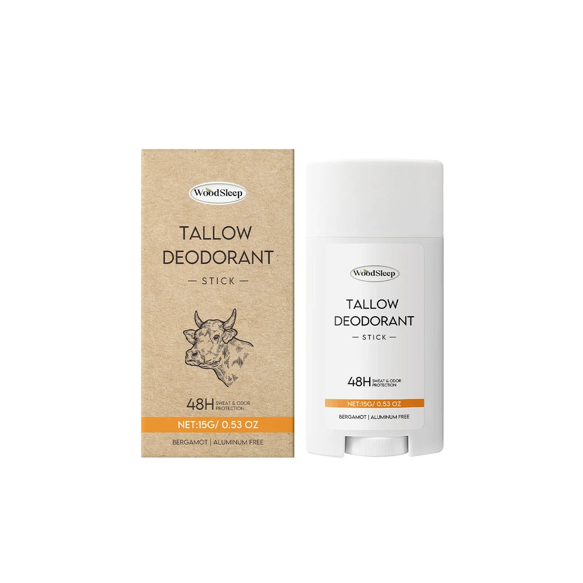 WOODSLEEP Tallow Deodorant Stick – Long-Lasting Freshness 15g