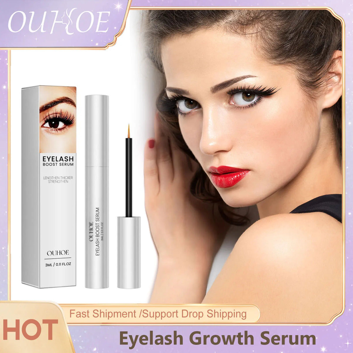 Eyelash Growth Serum – Fuller, Thicker & Longer Lashes | 3ml