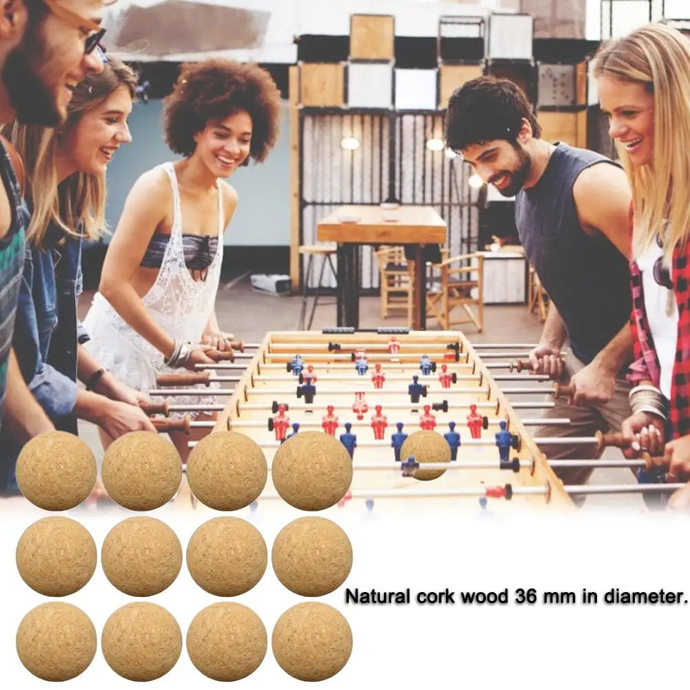 Cork Solid Wood Foosball Table Soccer Ball Football Baby Foot Desktop