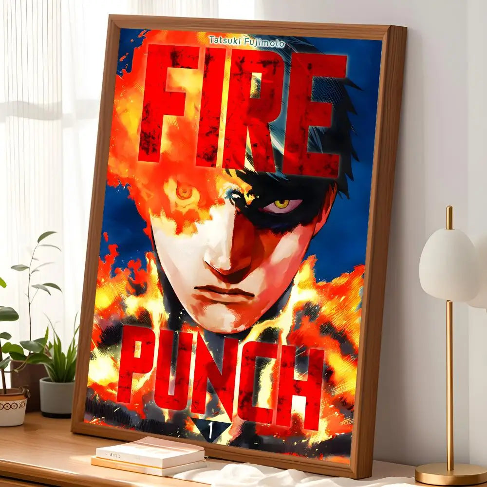 Fire Punch Anime Self-Stick PVC Wall Poster – HD Waterproof Art