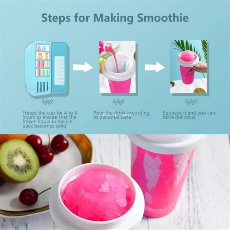 Quick-frozen Slushy Maker Cup Large Capacity Homemade Smoothies Juice