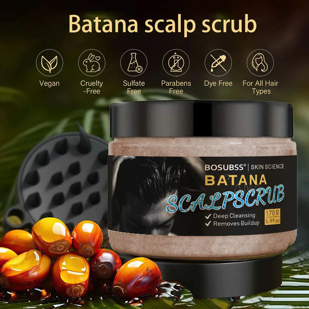 Batan Oil Hair Scrub – Deep Cleansing Scalp Massage Cream