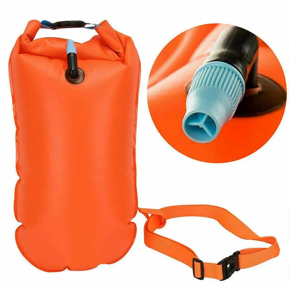 Open Water Swim Buoy Float | Dry Bag & Adjustable Waist Belt