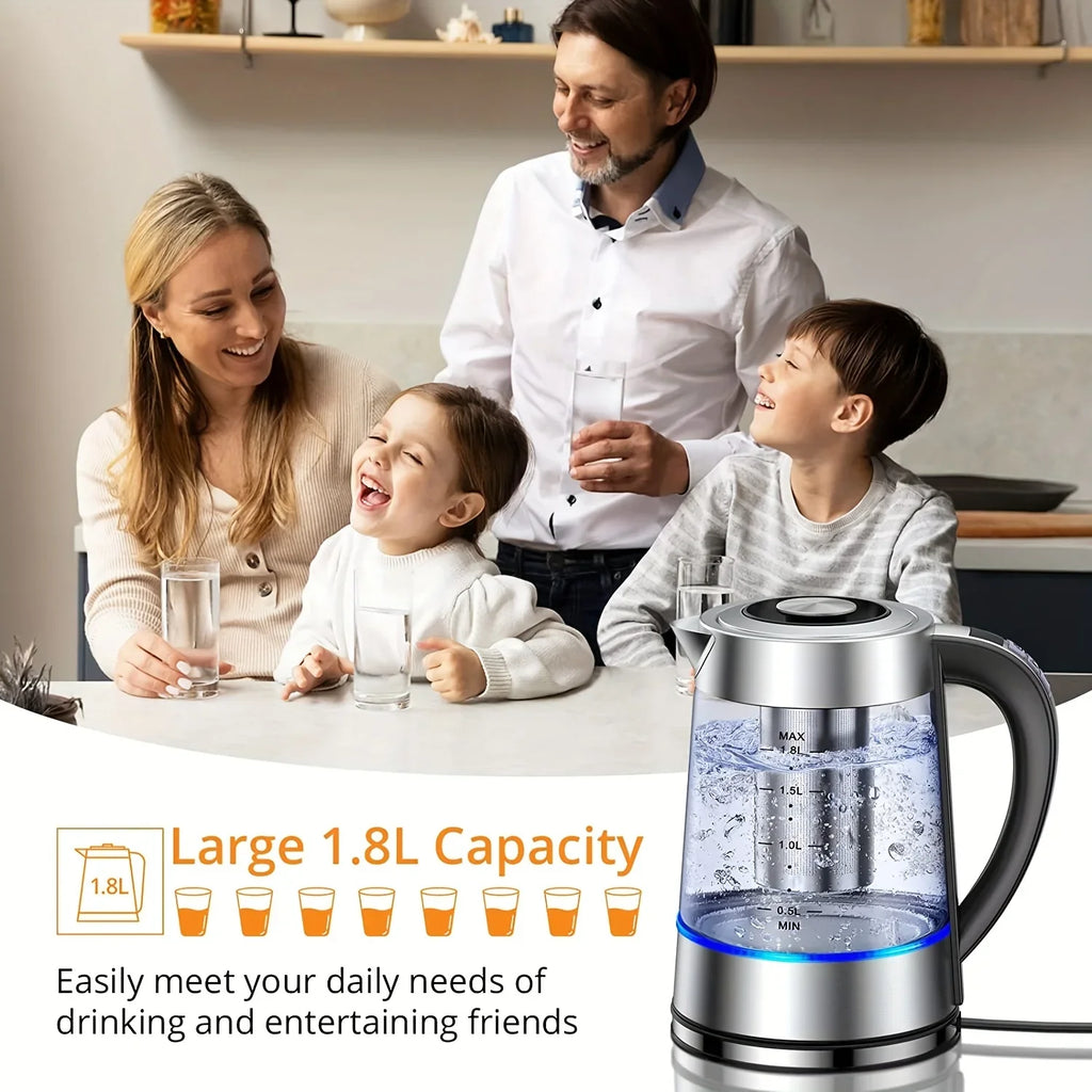 URGGU 1.8L Electric Kettle – 12 Temps & 24Hr Keep Warm