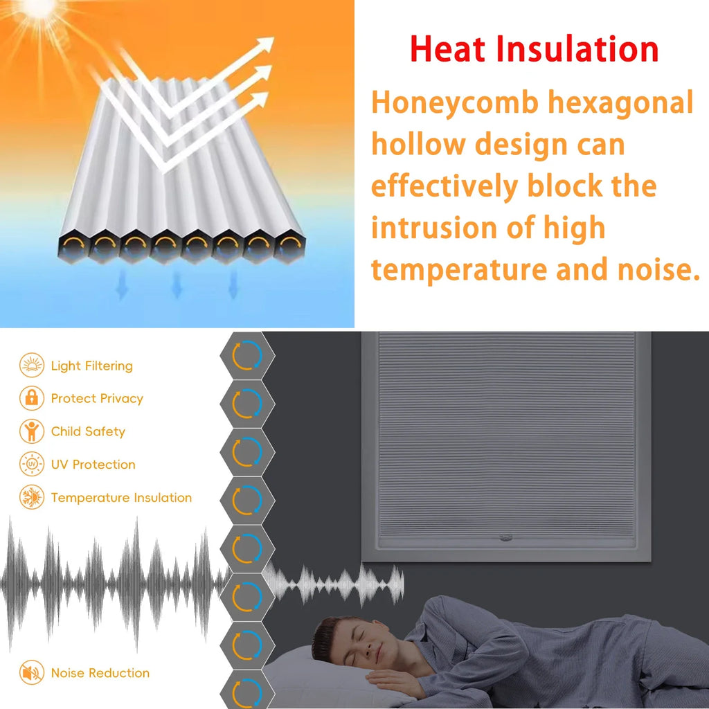 Custom Honeycomb Cellular Blinds – Blackout Thermal Window Shades